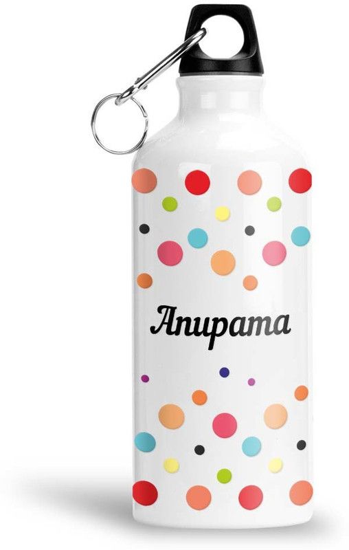 Furnish Fantasy Colorful Dots Aluminium Sipper Bottle - Best Happy Birthday Gift for Kids, Anupama 600 ml Sipper  (Pack of 1, White, Aluminium)