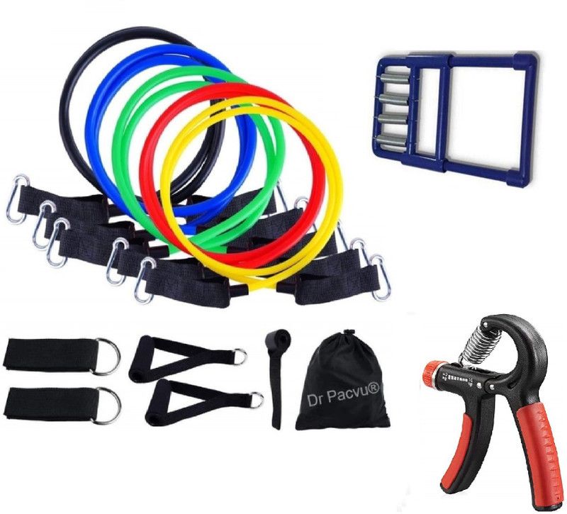 Dr Pacvu 3|Hand Gripper,11in1 Tube,1Finger Excerciser|Body Stretching & Fitness Equipment Fitness Accessory Kit Kit