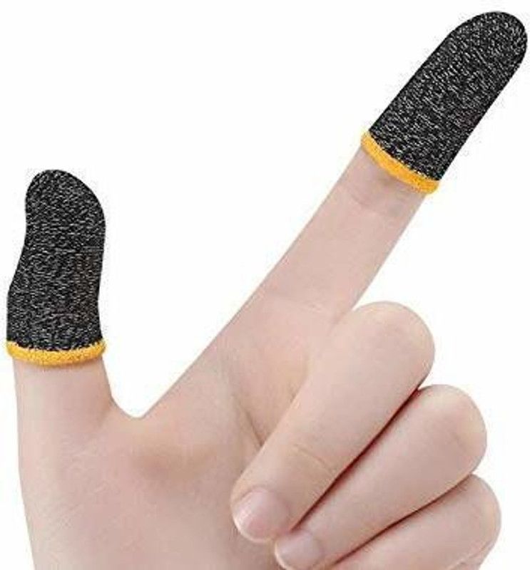 Littoze Mobile Gaming Sleeves (2 Pieces) with Super Conductive Carbon Fiber Finger Sleeve  (Pack of 2)