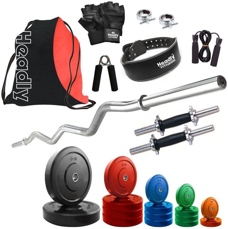 Headly 62 kg Premium CP-HR-62KGCOMBO23 Coloured Home Gym Combo