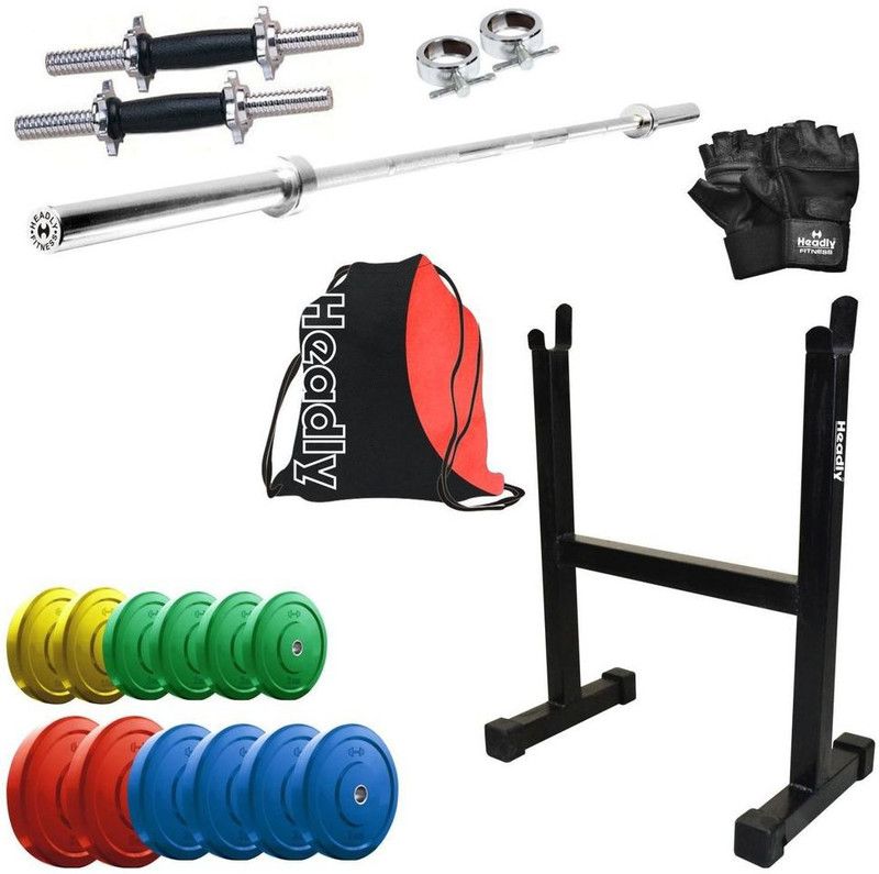 Headly 35 kg Premium CP-HR-35KGCOMBO18 Coloured Home Gym Combo