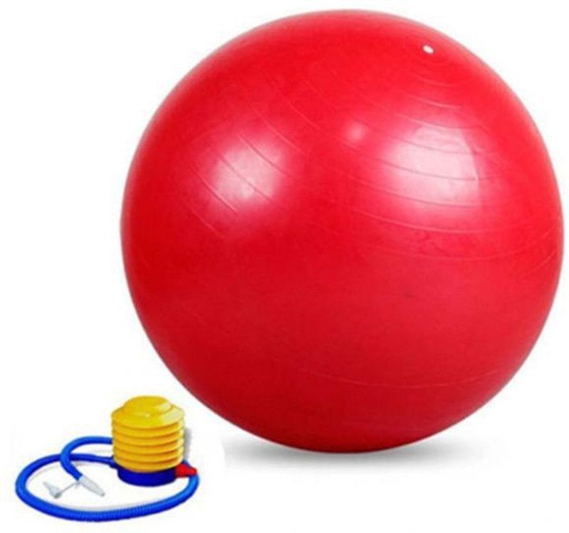 IRIS Fitness Anti-burst 65 cm Red Gym Ball  (With Pump)