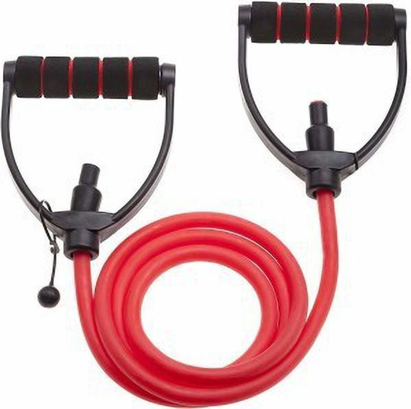 PRL TRADERS SINGLE TONING TUBE Resistance Tube  (Red, Black)
