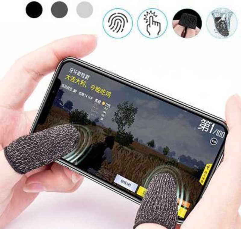 Backet finger sleeves anti sweating for video gaming like pubg free fire Finger Sleeve  (Pack of 2)
