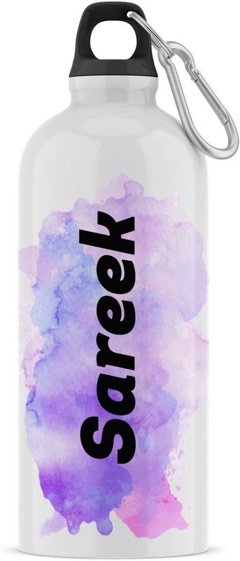 Ashvah Sipper/Water Bottle - Best Happy Birthday Gift for Kids, Name - Sareek 600 ml Sipper  (Pack of 1, White, Aluminium)
