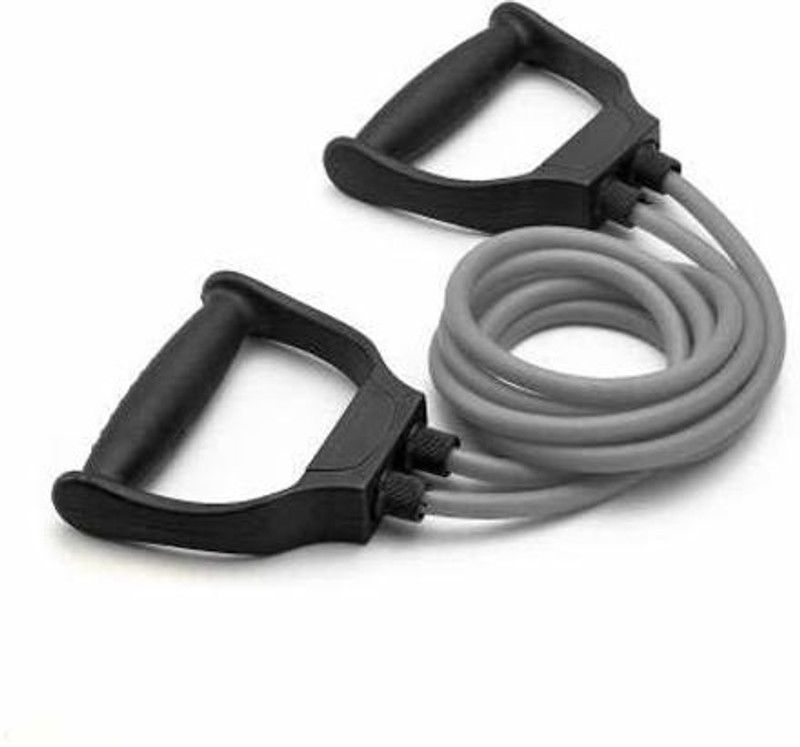 Coutrue Double Resistance Band Toning Tube Exerciser Fitness Pulling Rope for Men Resistance Tube  (Multicolor)