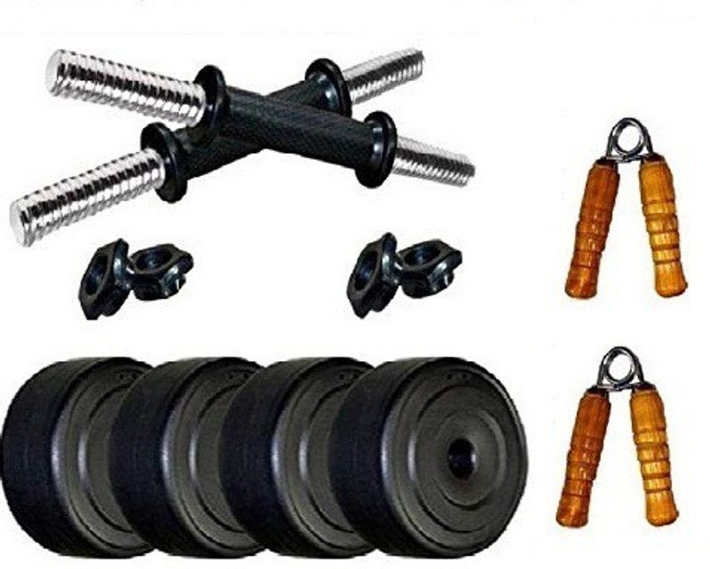 VENOM Home Gym with 30 Kg. P.V.C Weight Plates (2 .5 Kg X 4 = 10 Kg + 5 Kg X 4 = 20 Kg) with Dumbbell Rods & Skipping Rope Dumbbell Kit Kit
