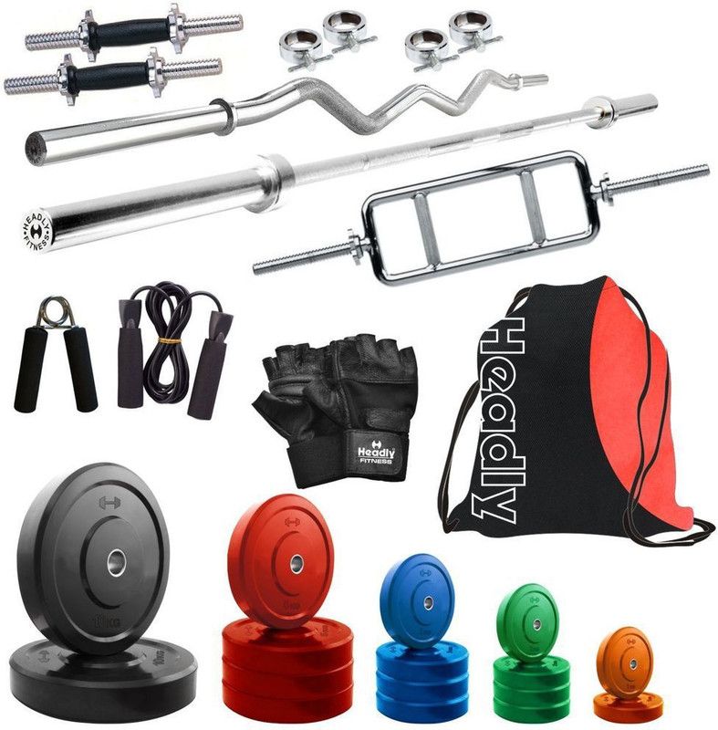 Headly 60 kg Premium CP-HR-60KGCOMBO1 Coloured Home Gym Combo