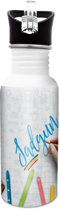 HOT MUGGS Sadgun-Crayons 600 ml Sipper  (Pack of 1, Multicolor, Steel)