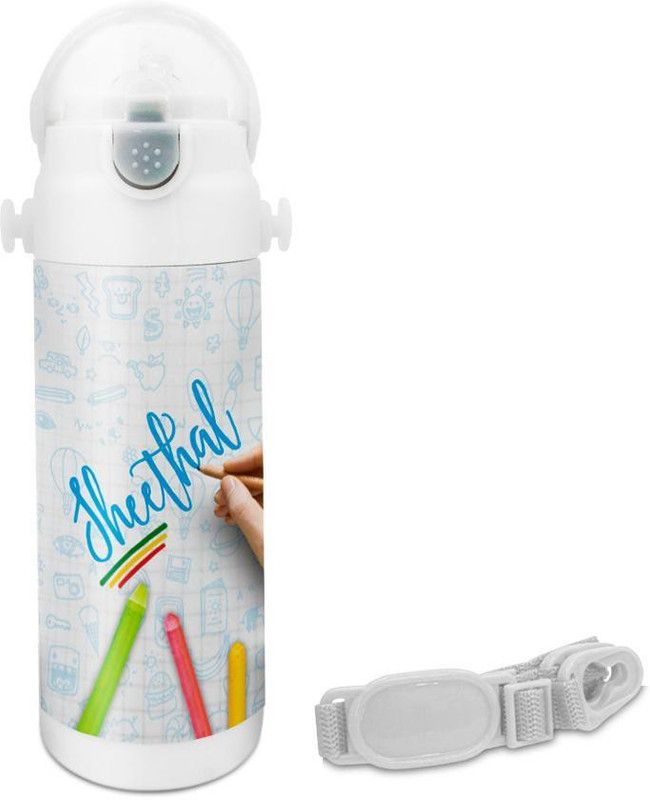 HOT MUGGS Sheethal - Crayons Insulated Astro Bottle 350 ml Sipper  (Pack of 1, Multicolor, Steel)