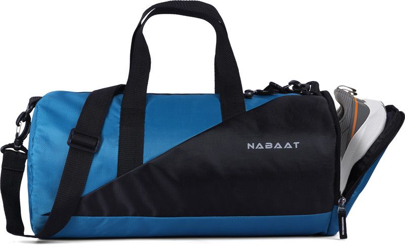 Nabaat Polyester Gym Bag / Duffle Bag for Men and Women with Shoes Compartment  (Blue, Kit Bag)