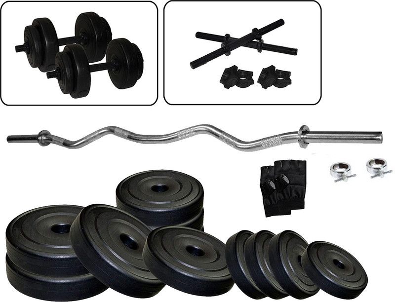 STAG 20 kg FITNESS PVC 20 KG CURL ROD STANDARD HOMEGYM COMBO Home Gym Combo