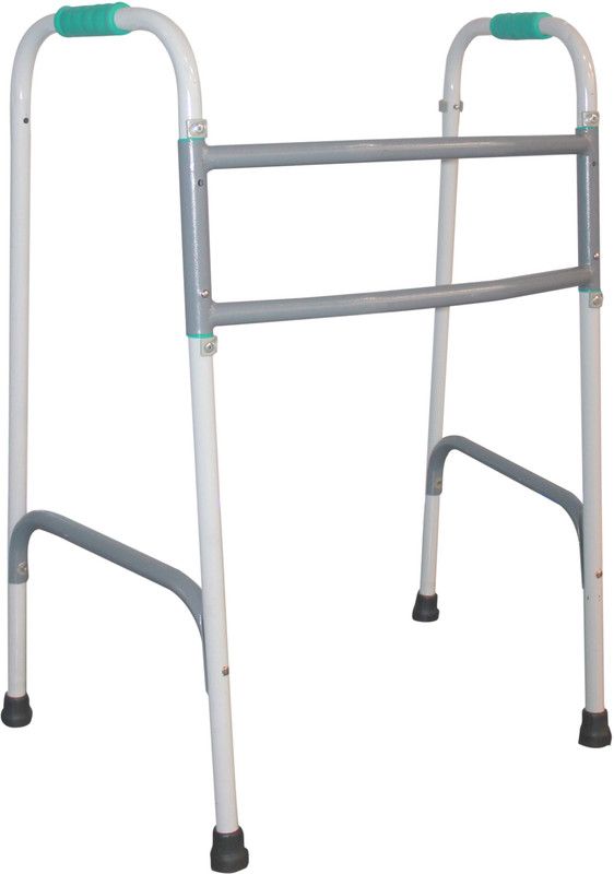 TYNOR Walker Foldable Ergo, Silver, Universal Size, 1 Unit Walking Stick