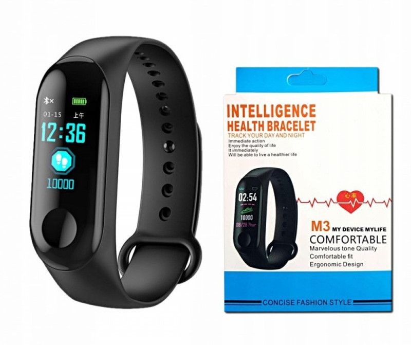 CAPTAINZONE M3 Activity Tracker Blood Pressure Smart Band Watch Sport Fitness Band Fitness Band  (Black, Pack of 1)