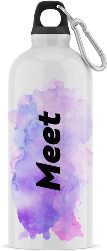 Ashvah Sipper/Water Bottle - Best Happy Birthday Gift for Kids, Name - Meet 600 ml Sipper  (Pack of 1, White, Aluminium)