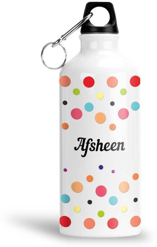 Furnish Fantasy Colorful Dots Aluminium Sipper Bottle - Best Happy Birthday Gift for Kids, Afsheen 600 ml Sipper  (Pack of 1, Multicolor, Aluminium)