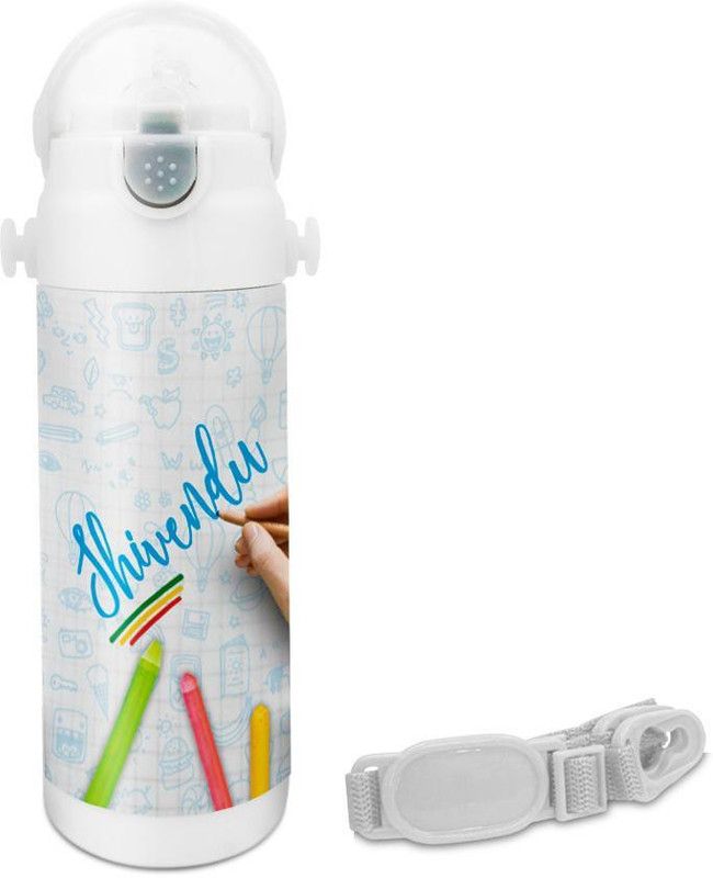 HOT MUGGS Shivendu - Crayons Insulated Astro Bottle 350 ml Sipper  (Pack of 1, Multicolor, Steel)