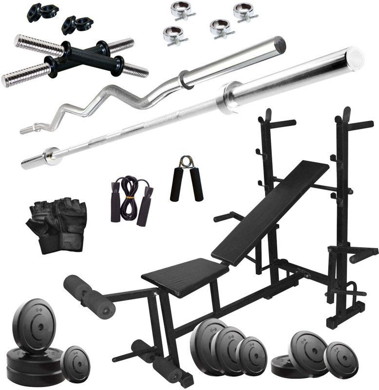 KRX 22 kg COMBO 35-WB With 8 in 1 Multipurpose Bench Home Gym Combo