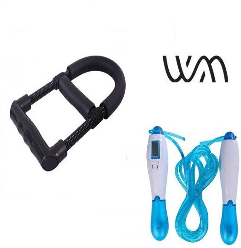 Web Mall Power Wrist Hand Strengthener & Digital Skipping Rope Unisex Fitness Accessory Kit Kit
