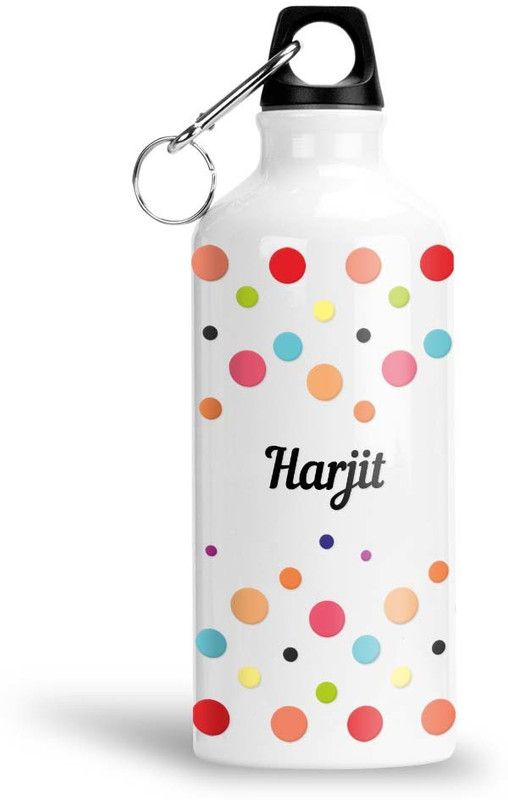 Furnish Fantasy Colorful Aluminium Water Bottle- Best Happy Birthday Gift, Return Gift, Harjit 750 ml Sipper  (Pack of 1, White, Aluminium)