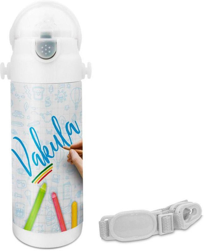 HOT MUGGS Vakula - Crayons Insulated Astro Bottle 350 ml Sipper  (Pack of 1, Multicolor, Steel)