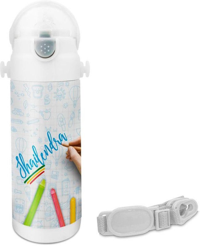 HOT MUGGS Shailendra - Crayons Insulated Astro Bottle 350 ml Sipper  (Pack of 1, Multicolor, Steel)