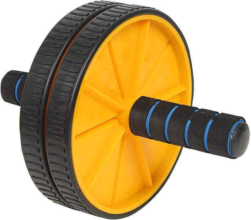 Maacfly Abdominal Double Wheel Ab Roller Exercise Fitness Equipment Workout AbExerciser Ab Exerciser  (Multicolor)