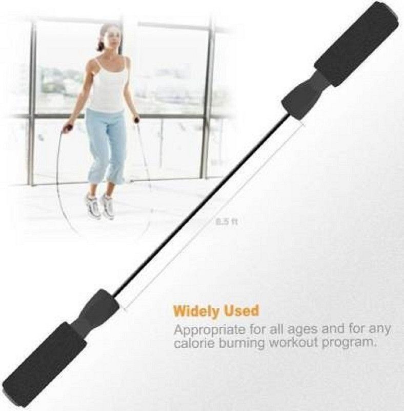 swarmshop Fitness Training Adjustable Skipping Rope for Gym Training and Workout Freestyle Skipping Rope  (Multicolor, Length: 300 cm)