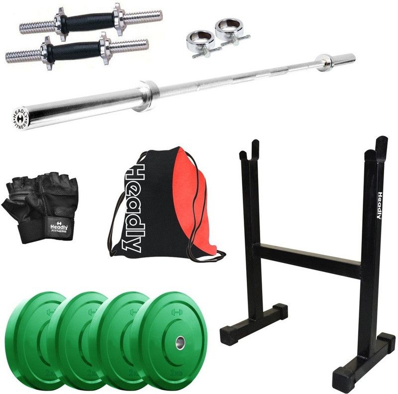Headly 8 kg Premium CP-HR-8KGCOMBO18 Coloured Home Gym Combo