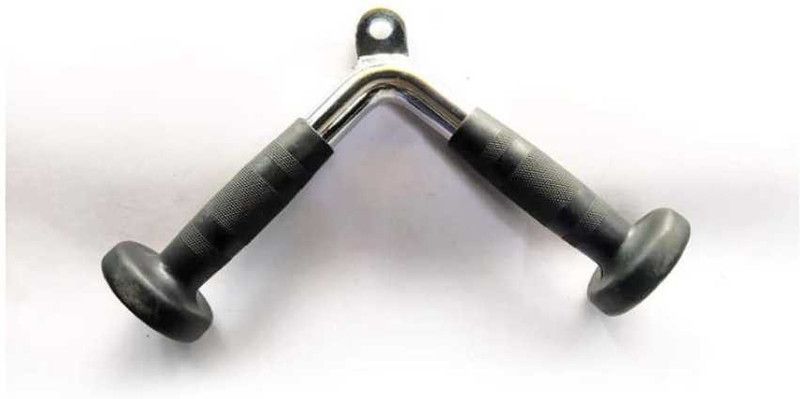 Relaxon Solid Steel V-Handle/Rubber Grip/Bicep triceps Hnadle/ProGrip curling bar Multi-training Bar