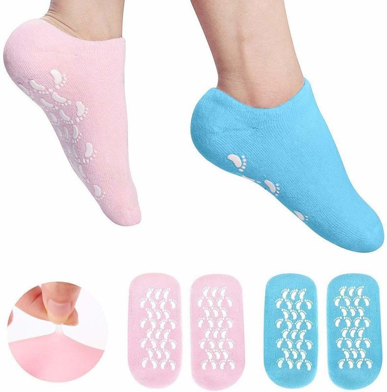 SPIRITUAL HOUSE Spa Moisturizing Gel Socks for Dry Feet and Ankles Heel Support Foot Support Foot Support  (Multicolor)