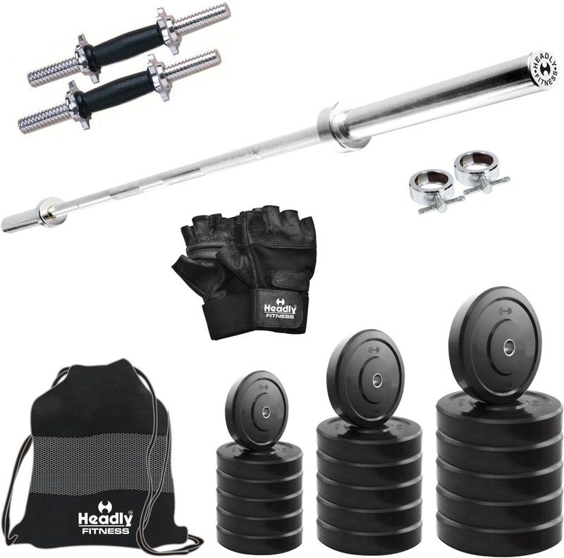 Headly 40 kg 40 kg Combo BB 10 Convenient Home Gym Combo
