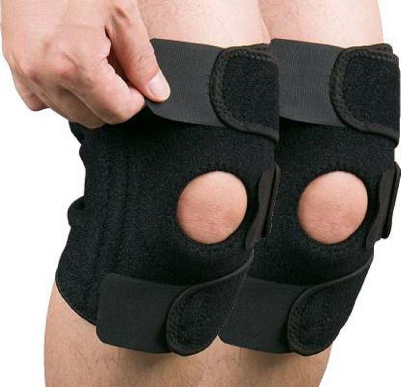 KHALIFA AND BADSHAH knee Cap for Knee Pain, Knee Support, Knee Support (Black) Knee, Calf & Thigh Support  (Black)