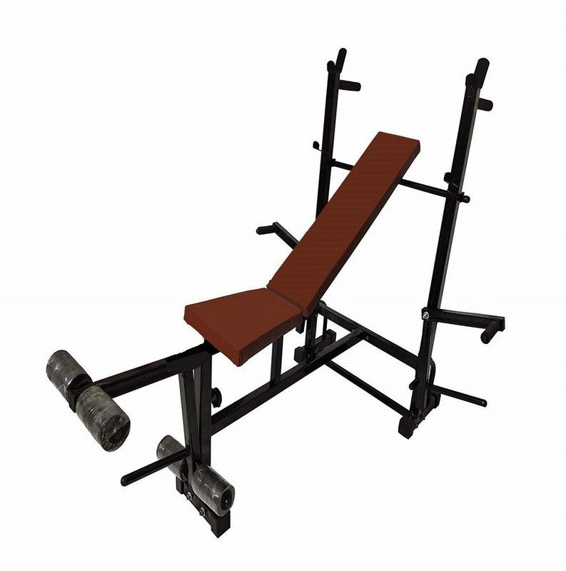 HEALTH FIT INDIA 8 in 1 ( With 265 Kg. Holding Capacity ) Multipurpose Fitness Bench