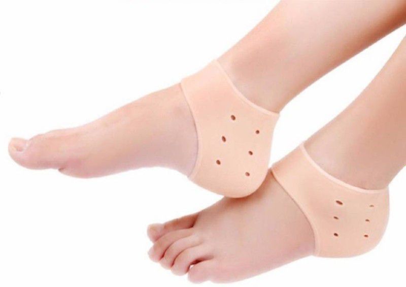 rivansh Silicon Gel Heel Socks for Heal Dry Cracked Heels Heel Support Foot Support Heel Support  (Multicolor)