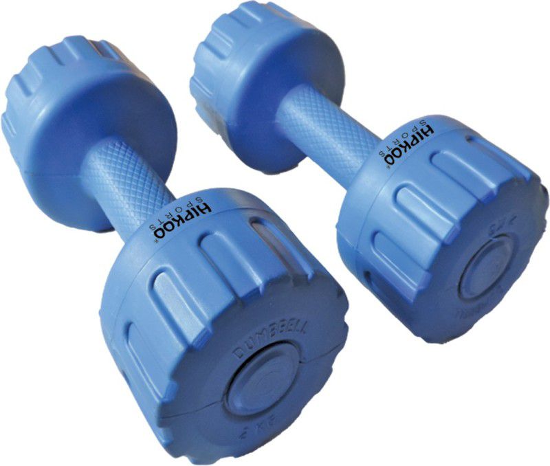 Hipkoo Sports 3 kg * 2pcs PVC dumbells aerobics and fitness Fixed Weight Dumbbell  (6 kg)