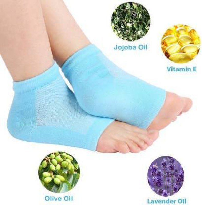 MAMTA IMPEX Fabric Cracked heal relief socks pain foot gel relief anti silicone support Foot Support