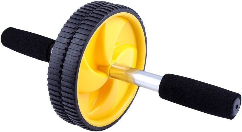 Wonder World ™ Abdominal Training Wheel Strength Building Fitness Wheel Ab Exerciser  (Yellow)