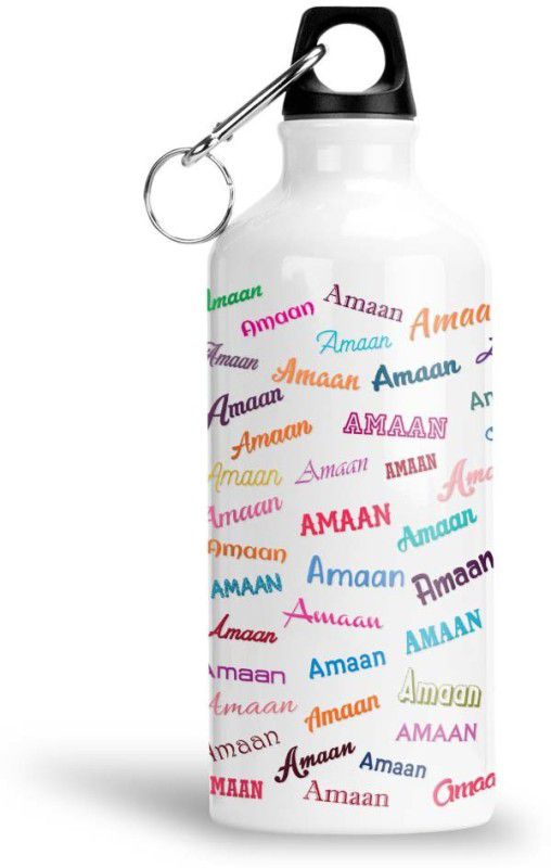 Furnish Fantasy Colorful Aluminium Sipper Bottle - Best Happy Birthday Gift for Kids , Amaan 600 ml Sipper  (Pack of 1, White, Aluminium)