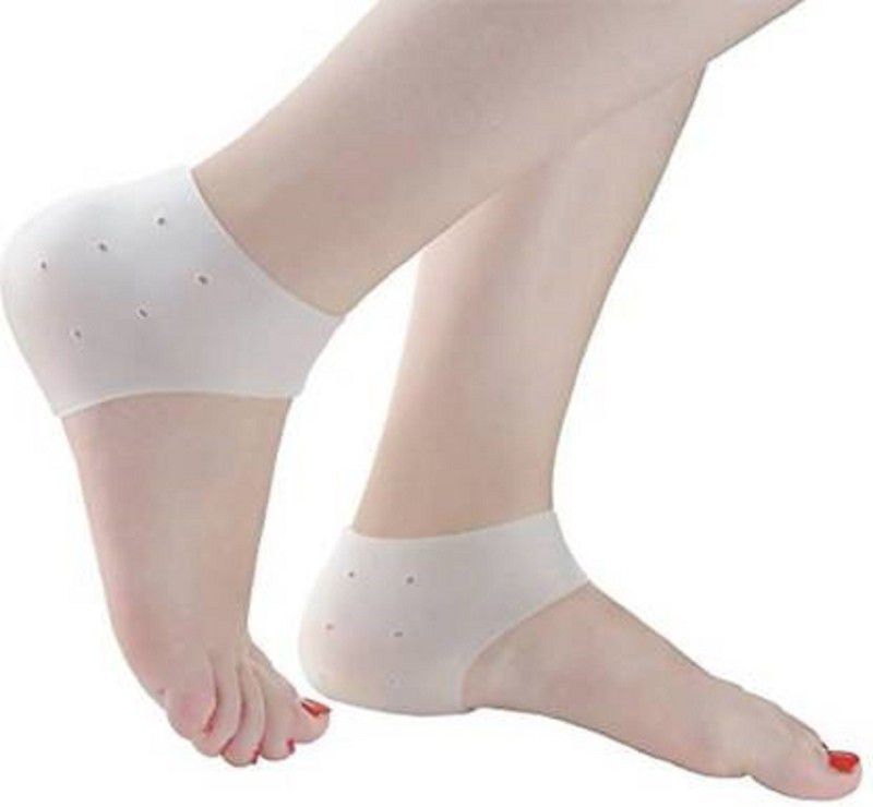 NAKSH Silicon Gel Heel Socks Pad Heel Pain Relief Heel Support Heel Support  (Brown)