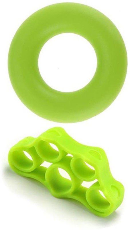 FEGSY 2 in 1 Silicone Finger Gripper Palm Strength Improver Hand Grip Exerciser Set Hand Grip/Fitness Grip  (Multicolor)