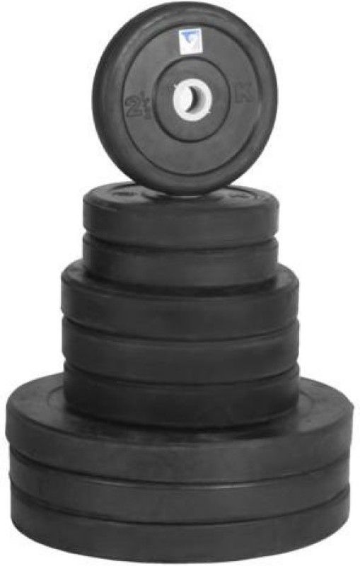 RIO PORT Rubber Weight Plates (40 kg) Black Weight Plate  (40 kg)