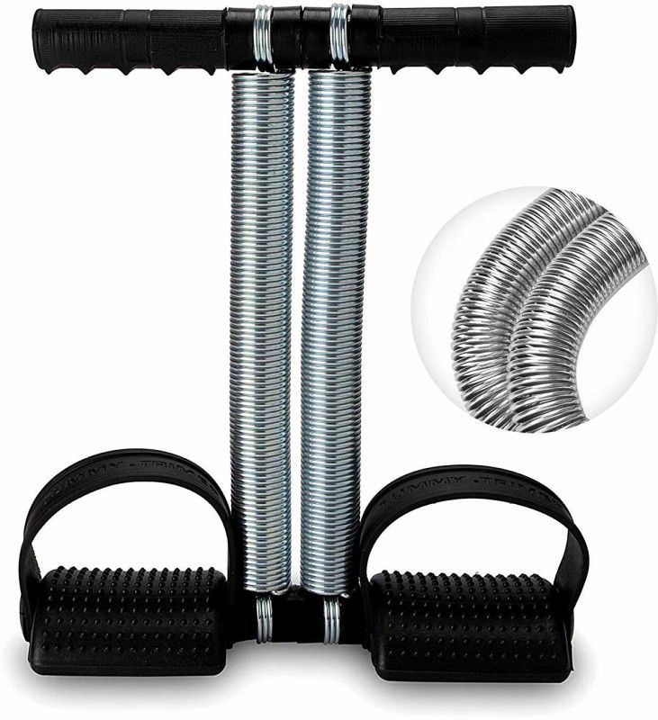 spendiff Abs Tummy Trimmer DOUBLE Steel Spring Burn Off Calories & Tone Your Muscles Ab Exerciser  (Silver)