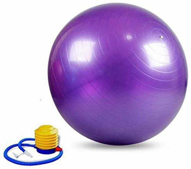IRIS Fitness Anti-burst 75 cm Purple Gym Ball  (With Pump)