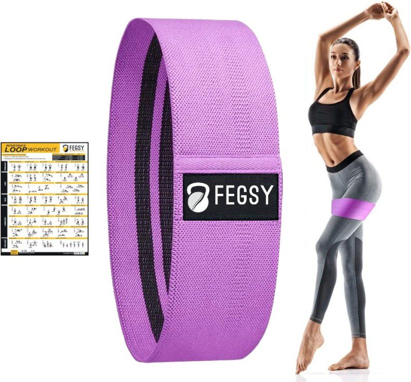FEGSY Resistance Band Non-Slip Fabric Loop Band for Legs, Hips, Booty Stretching Band Resistance Band  (Pack of 1)