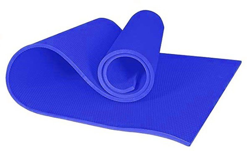 HHS SPORTS 8mm Blue Anti-Skid Yoga Mat For Home Gym & Outdoor Workout for men and women 8 mm Yoga Mat
