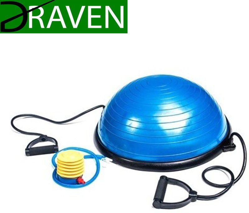 Draven Balance Trainer Ball with Resistance Bands For Workout Exercise,Gym,Fitness Ball Gym Ball  (With Pump)