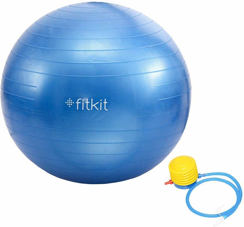 FITKIT Gym Ball With Foot Pump Gym Ball  (With Pump)