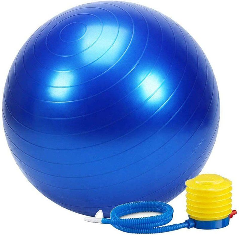 RajMoti Anti-Burst Exercise Gym/ YOGA Ball 75cm with Pump, Anti-Slip Stability Ball Gym Ball  (With Pump)