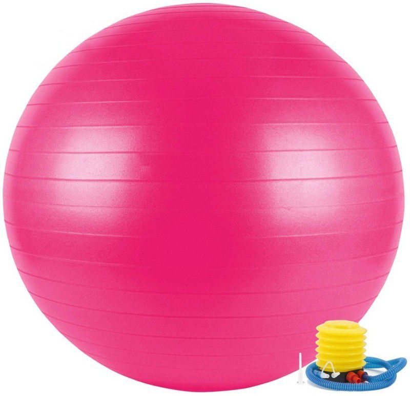 PAVITYAKSH Anti-Burst Exercise Gym Ball Gym Ball  (With Pump)